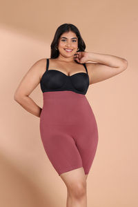 Zivame All Day Seamless Highwaist Thigh Shaper - Wild Ginger — thumbnail 8